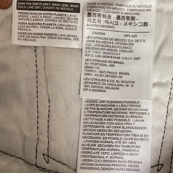 Levi's 501 Button Fly Jeans 32x32 Black #189E - Picture 12 of 13